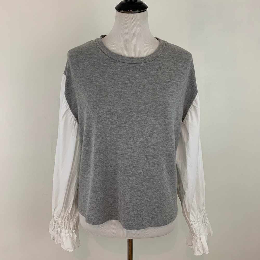 Cupio Blush Peasant Sleeve Blouse Size Large